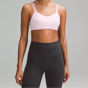 NWT lululemon Like a Cloud Ribbed Bra *Light Support B/C Meadowsweet Pink Size 6
